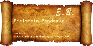 Edelstein Bendegúz névjegykártya
